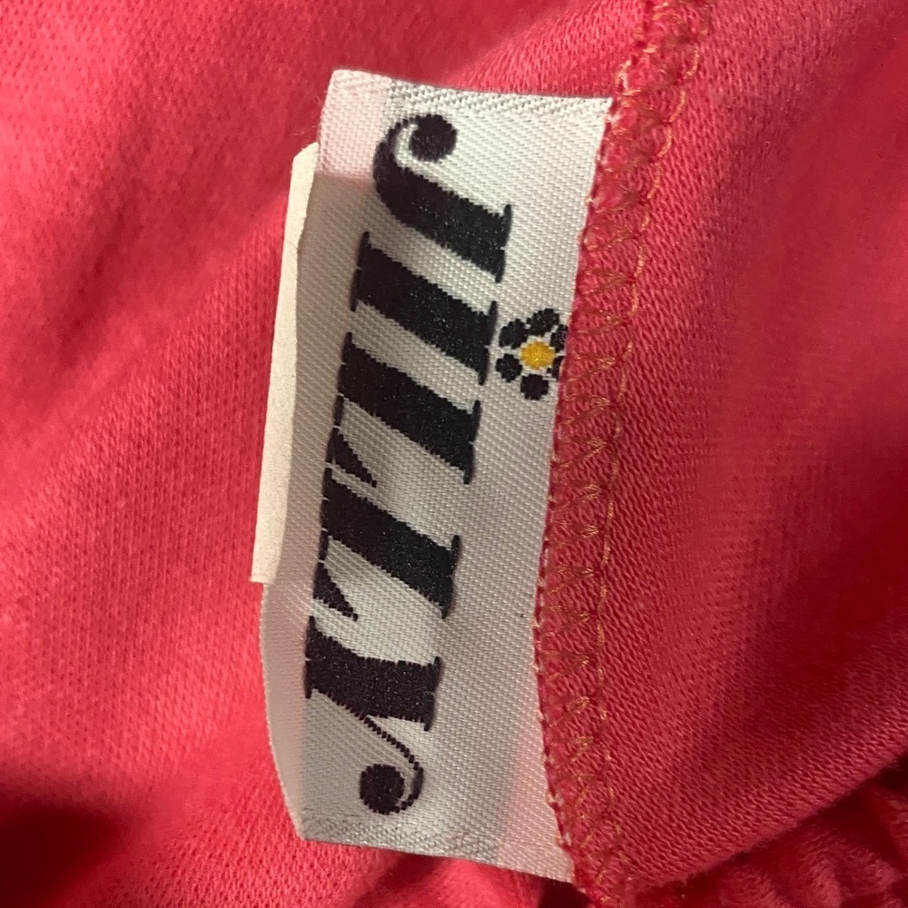 Jilly 80s/90s Pink Skirt w/ Colorful Umbrella Design - Picture 4 of 5